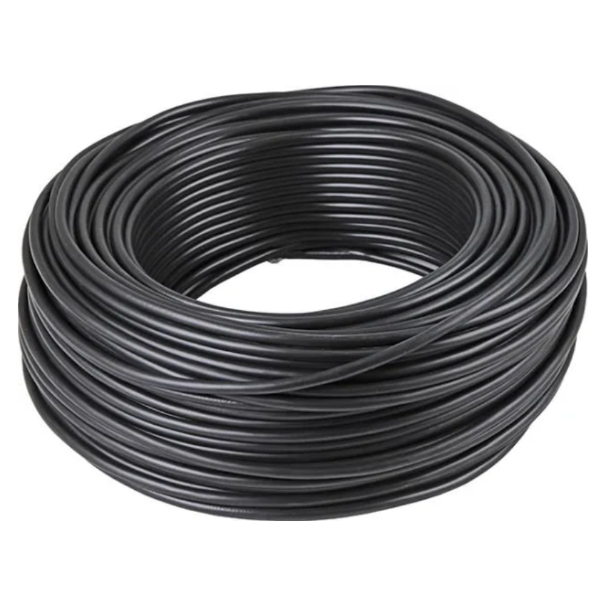 1mm x 2core Black Cabtyre Cable Per Metre