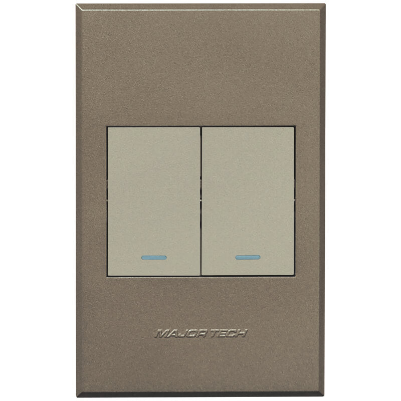 3V112 2Lever 1Way Switch 100x50mm Veti3 - Colour Options