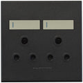 2x16A Double Socket Outlet 100x100mm White Veti3 - Colour Options