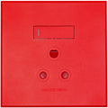 3VR21 1x16A Single Dedicated Socket Outlet 100x100mm Red Veti3
