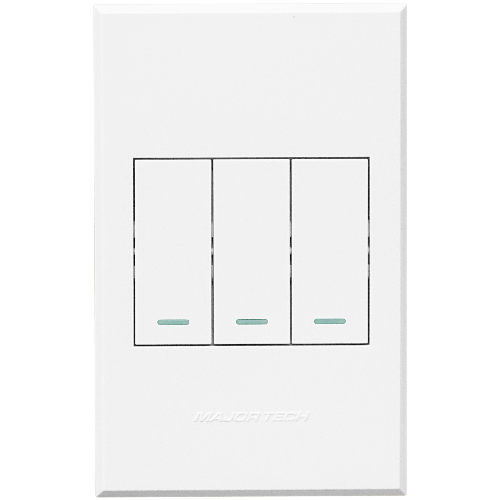 3V1000 3Lever Bell Press Switch 100x50mm Veti3 - Colour Options
