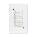 4Lever 1Way Switch + Cover 2x4 Crabtree 18013/101