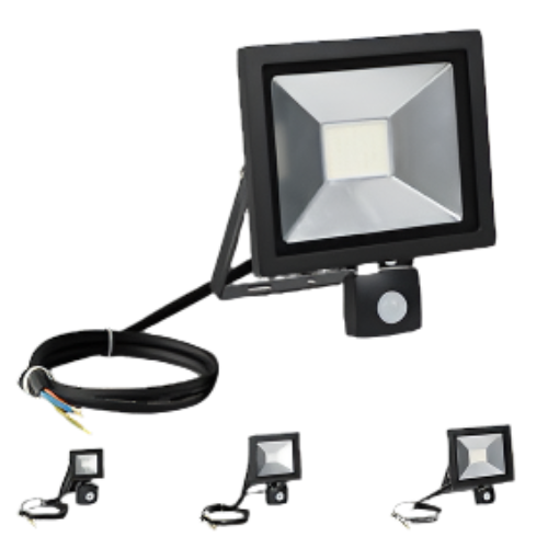 50W LED Floodlight Nano c/w Motion Sensor