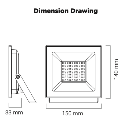 50W LED Floodlight Oober IP65
