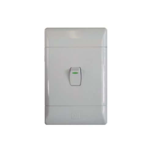 1Lever 1Way 16A Light Switches White CBI Range L120-P 1L1W 2X4