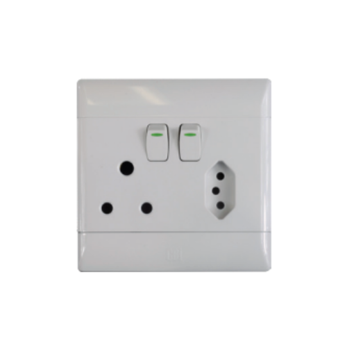 PS680-P SA/EU Combination Switched Socket - CBI Range