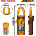 INGCO DCM62001 Digital AC Clamp Meter TRMS 400A 600V