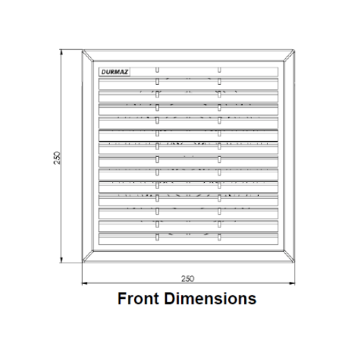 DFF2502 250X250MM 220V FILTER/FAN