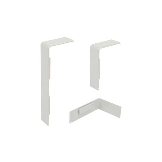 ECO2 Double Compartment PVC Power Skirting Joiner Strip