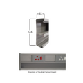 ECO2 Double Compartment PVC Power Skirting Per 2.5mtr Length - Various colours