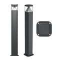 LED Bollard 12W 4CCT IP65 Square Black FB002