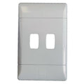 G001-P 2Lever Grid Plate 2x4 White - CBI Range