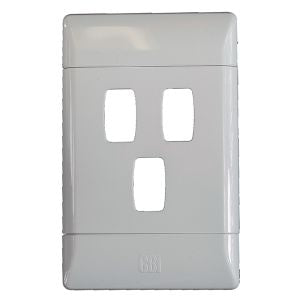 G002-P 3Lever Grid Plate 2x4 White - CBI Range