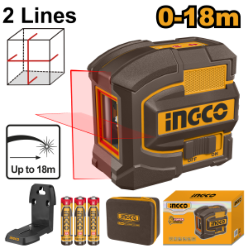INGCO HLL156503 Self Levelling Cross Line Laser Level 15m