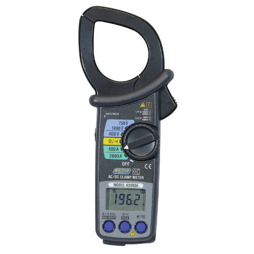 Kyoritsu K2003A AC/DC Clamp Meter 2000A CAT IV 600V
