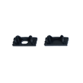 LED Strip Light Aluminium Profile End Cap Black Slim28 - CH72 - 2Pair