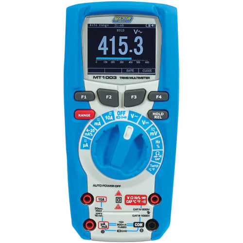 Major Tech MT1003 Bluetooth Multimeter TRMS IP67 1000V