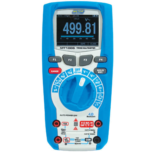 Major Tech MT1005 IP67 TRMS Bluetooth Multimeter 1000V