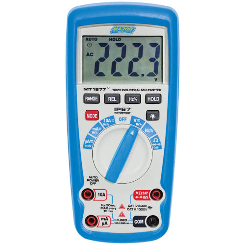 Major Tech MT1877 Digital Multimeter TRMS IP67 1000V