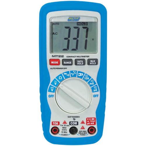 Major Tech MT22 Compact Digital Multimeter CAT III 600V 1000V
