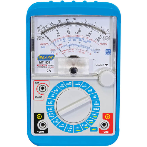 Major Tech MT832 Analogue Multimeter 1000V CAT III 300V
