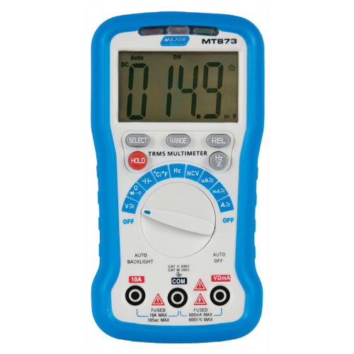 Major Tech MT873 Compact Multimeter TRMS 600V CAT III 300V