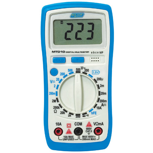 Major Tech MTD10 AC/DC Compact Digital Multimeter 600V CAT III 300V