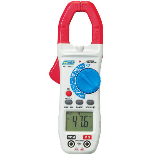 Major Tech MTD70T AC TRMS Clamp Meter 600A CAT III 600V