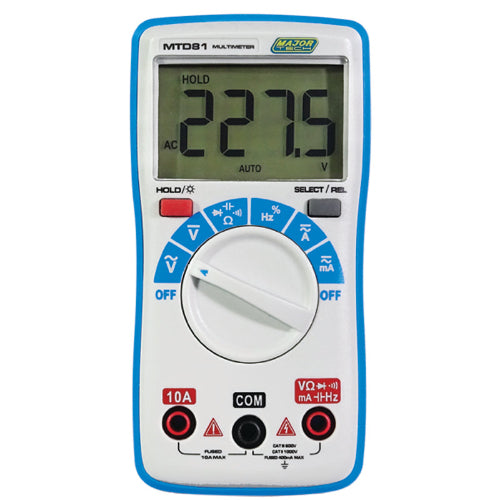 Major Tech MTD81 Compact Multimeter TRMS CAT III 600V