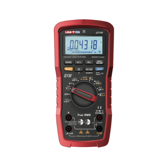 Uni-T UT197 Industrial Digital Multimeter True RMS IP67 CAT IV
