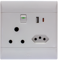 PS685USBC 4x4 USB Type A & C + SA + Euro Switched Socket Outlet