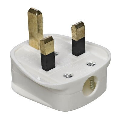 Plug Top 13A 3Pin PVC Square