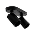 R343 Coastline 2Light Black GU10 Surface Mount Spotlight