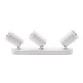 R344 Coastline 3Light White GU10 Surface Mount Spotlight