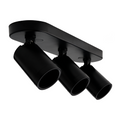R345 Coastline 3Light Black GU10 Surface Mount Spotlight