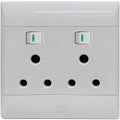 SUP675 16A 4x4 Double Switched Socket Outlet Standard
