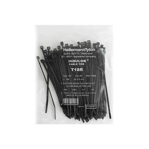 T18R Cable Ties 100/PKT