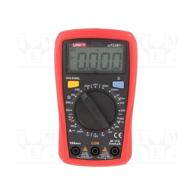 Uni-T UT33B+ Palm Size Digital Multimeter 600V CAT II 600V