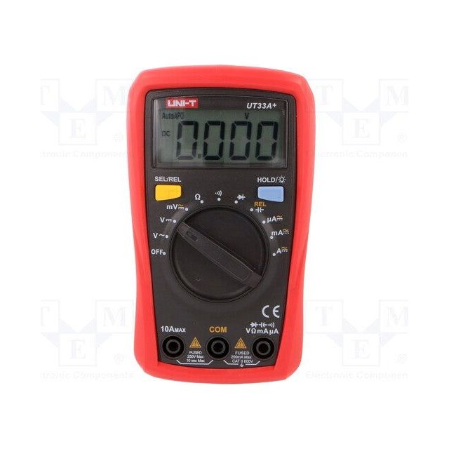 Uni-T UT33C+ Palm Size Digital Multimeter CAT II 600V