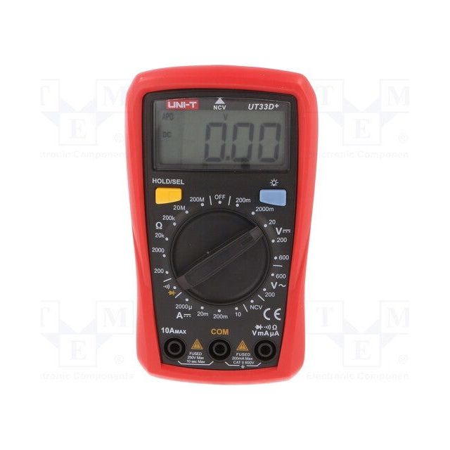Uni-T UT33D+ Palm Size Digital Multimeter CAT II 600V