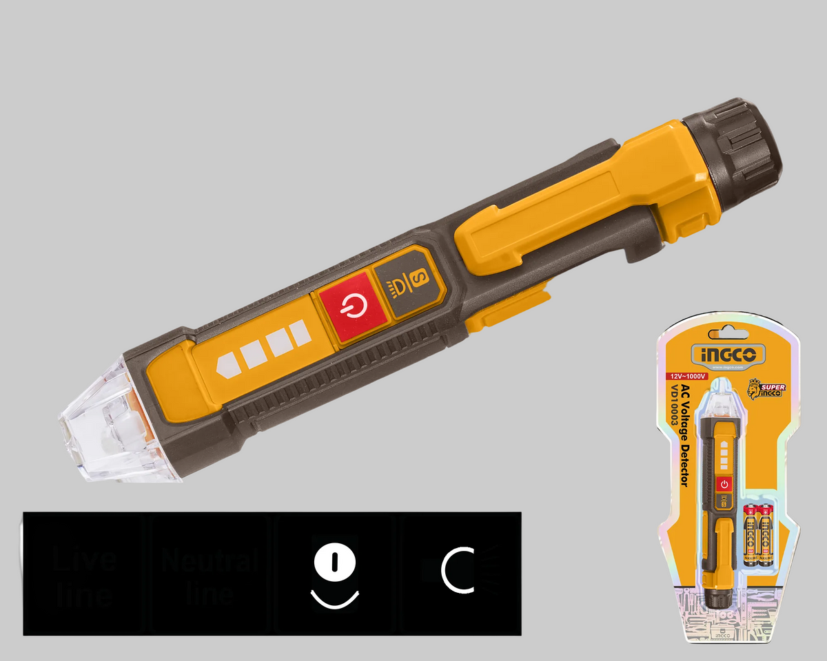 INGCO VD100091 Non-Contact AC Voltage Detector 12-1000V