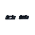 LED Strip Light Aluminium Profile End Cap Black Slim28 - CH72 - 2Pair