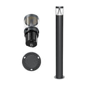 LED Bollard 12W 4CCT IP65 Round Black FB001
