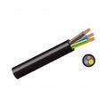 1mm x 2core Black Cabtyre Cable Per Metre