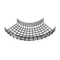 Wire Mesh Cable Tray 100X50MM Horizontal Bend 90°, R450